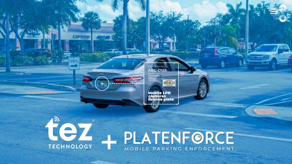 TEZ Technology and Survision Announce Integration Between Tez Parking Platform and PlatEnforce Mobile LPR